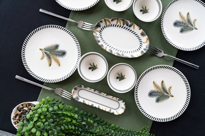 Hermia Set de Desayuno Palmiye 6 Multicolor
